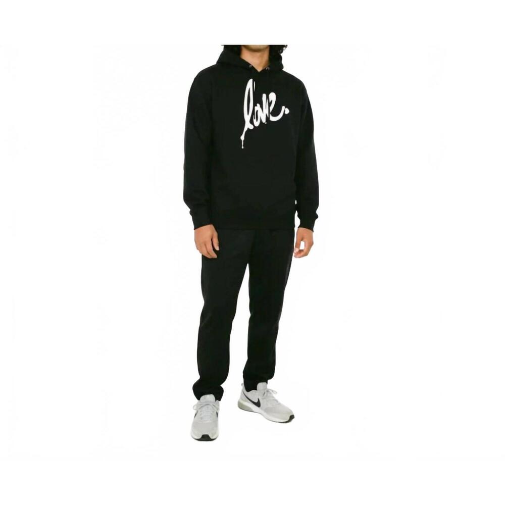 NEW RUBEN ROJAS unisex original love hoodie in black
